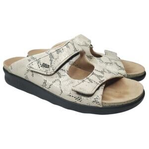 SAS Tripad Comfort Slide Sandals Women’s Size 8M Leather Platform Snake Print
